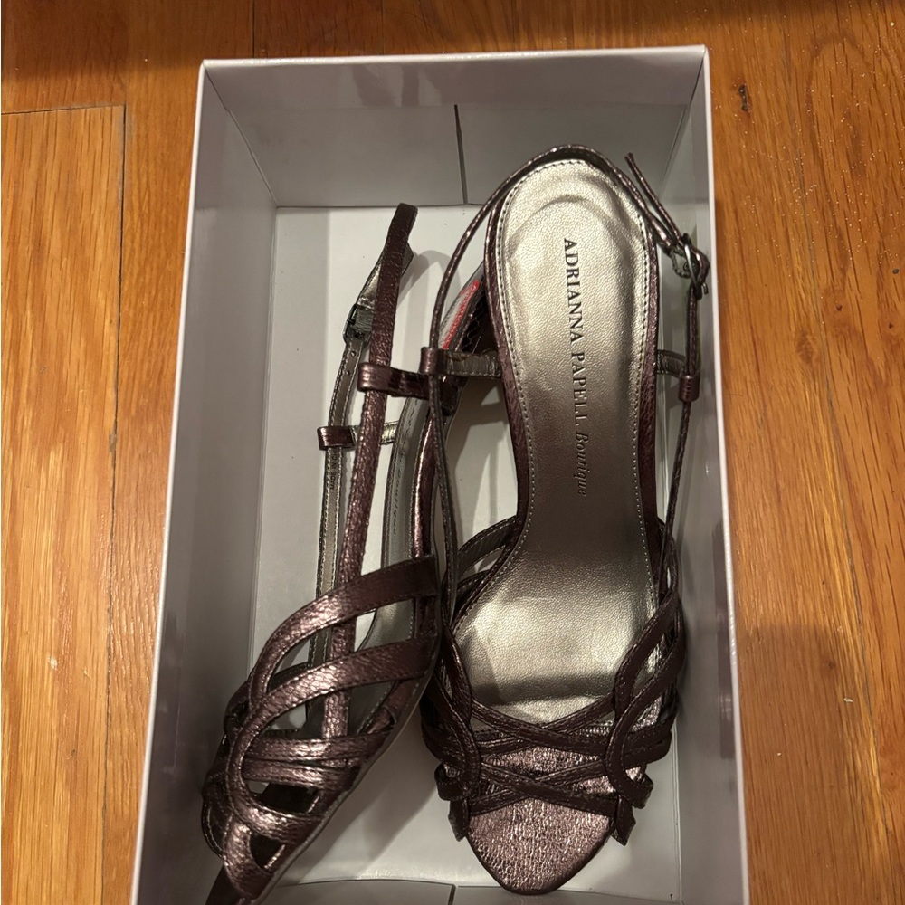 Papell Boutique Shimmering Bronze Women's Heels